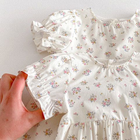 Casual Sommerkleid Mit Spitzenkragen Für Mädchen_voghion.com