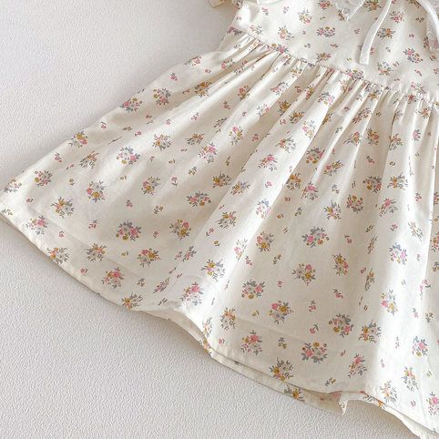 Casual Sommerkleid Mit Spitzenkragen Für Mädchen_voghion.com
