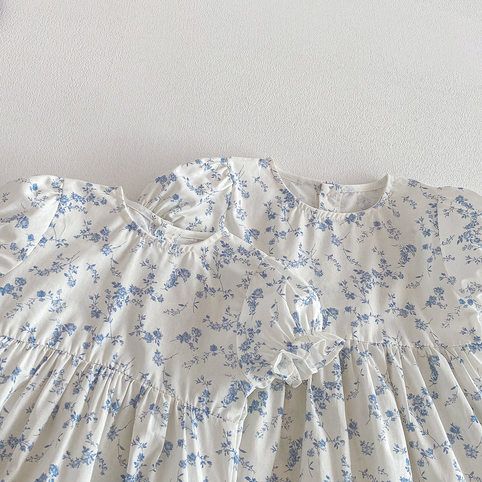 Mädchen Blumen Kleid Mit Spitzenbesatz Für Den Sommer_voghion.com