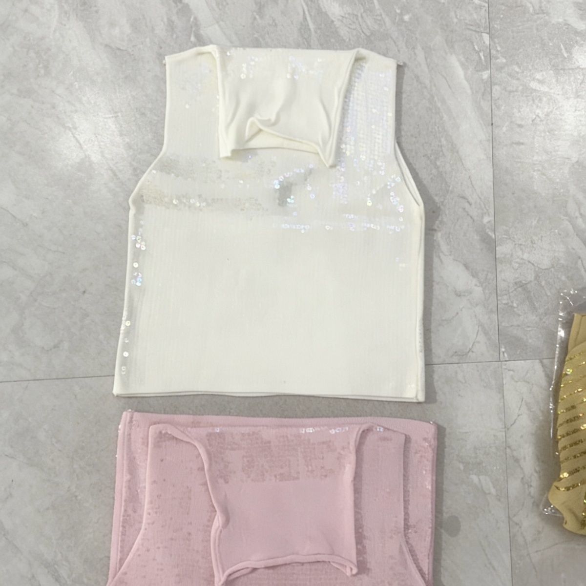 Sexy Sequin Tank Spring Summer, Sleeveless Camisole, New Style Slim-fit Top Hot Girls, European And American Style,_ecoleips.com