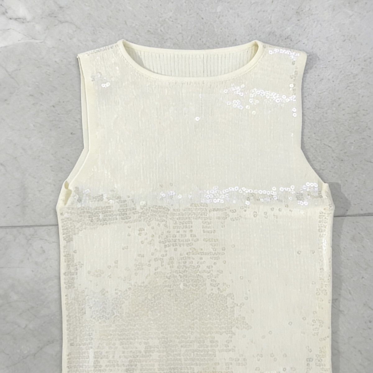 New 2026 Heavy-duty Summer Sequin Slim-fit Design Camisole Versatile Base Layer High-end Sleeveless Top_ecoleips.com