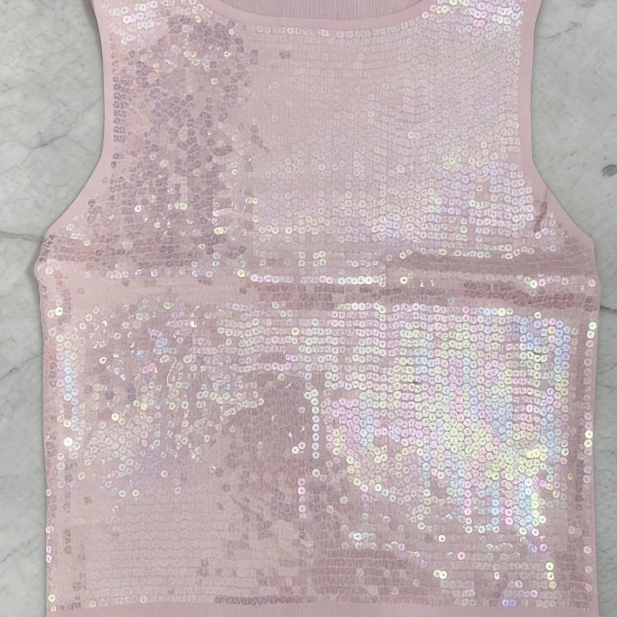 New 2026 Heavy-duty Summer Sequin Slim-fit Design Camisole Versatile Base Layer High-end Sleeveless Top_ecoleips.com