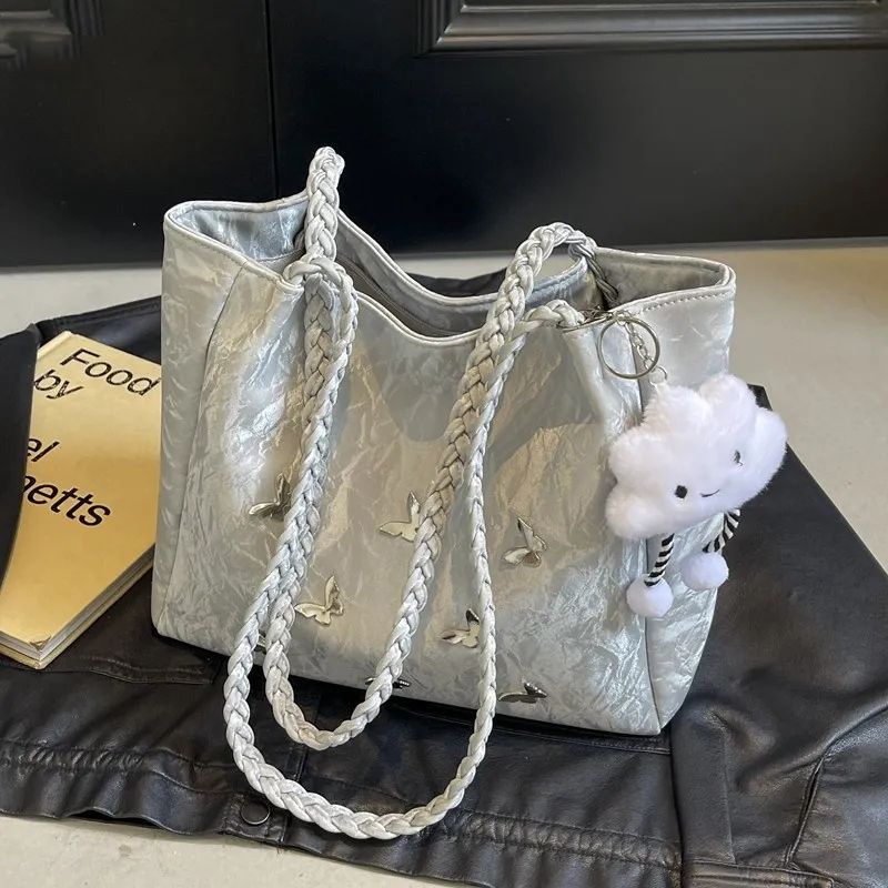 Elegante borsa a tracolla versatile e di grande capacità per donna, nuova borsa a tracolla a farfalla alla moda 2026_voghion.com
