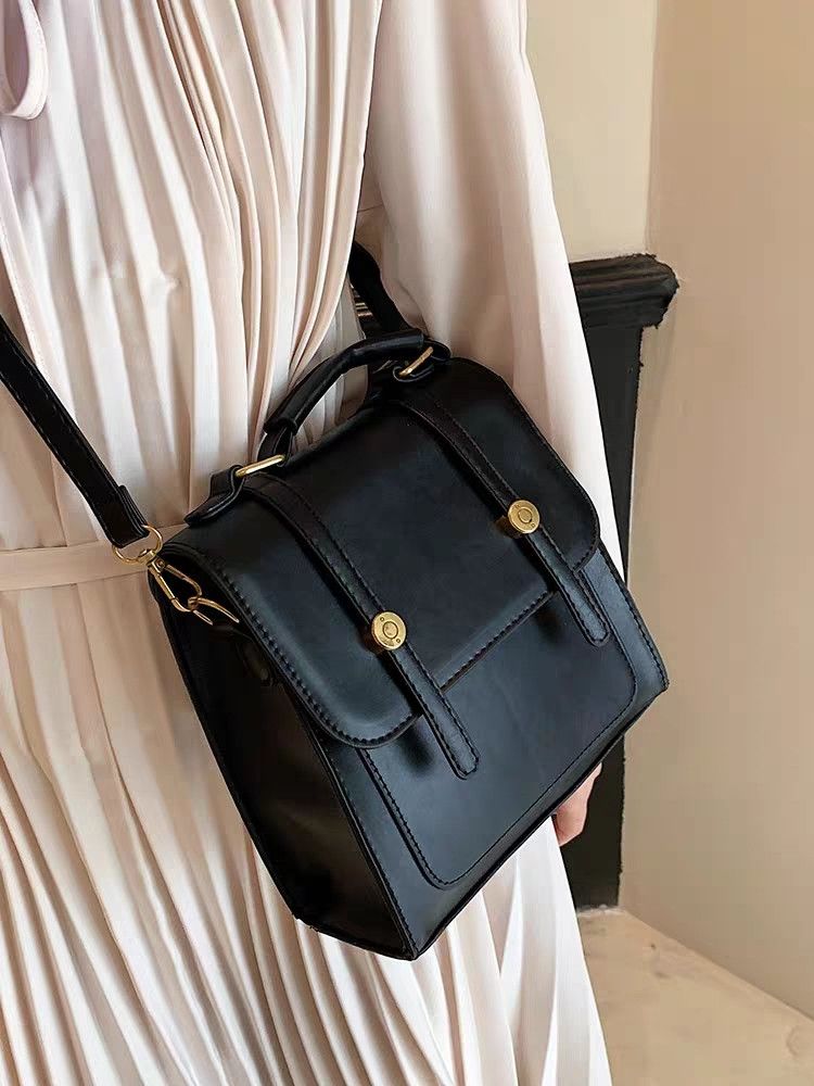2026 New Women's Vintage Trendy Fashion Small Backpack, Large Capacity For Commuting, Ladies' Backpack And Handbag_voghion.com