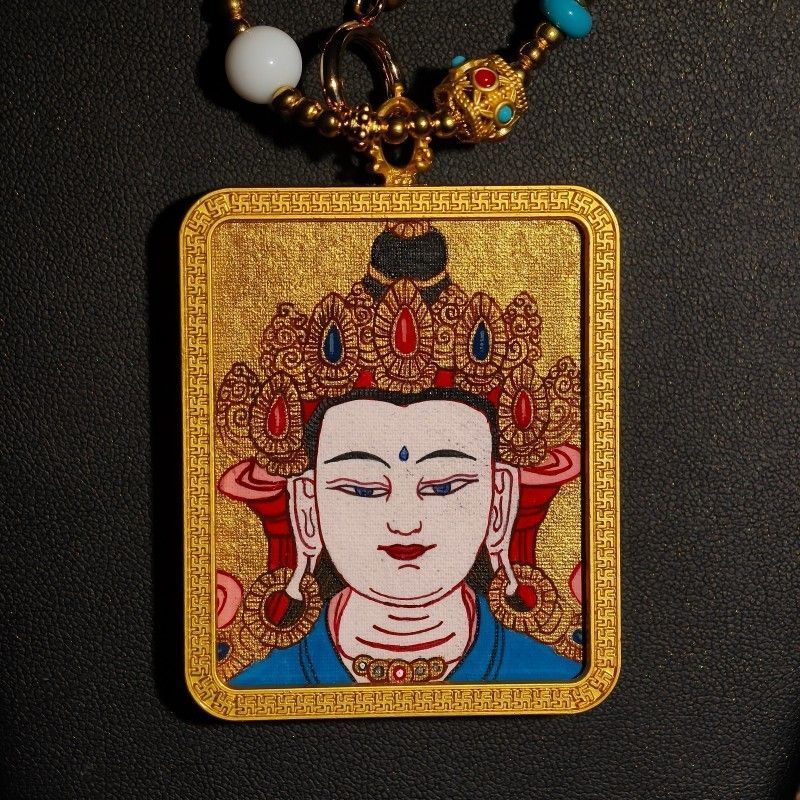 Masterpiece Hand-Painted Ratnasambhava Thangka 5