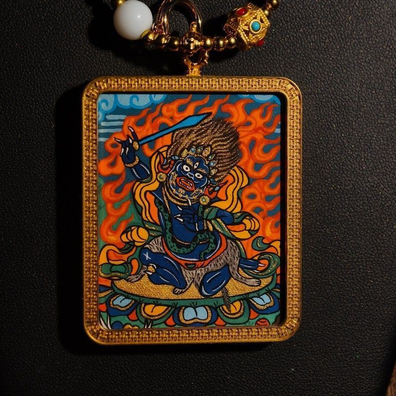 Masterpiece Hand-Painted Ratnasambhava Thangka 3