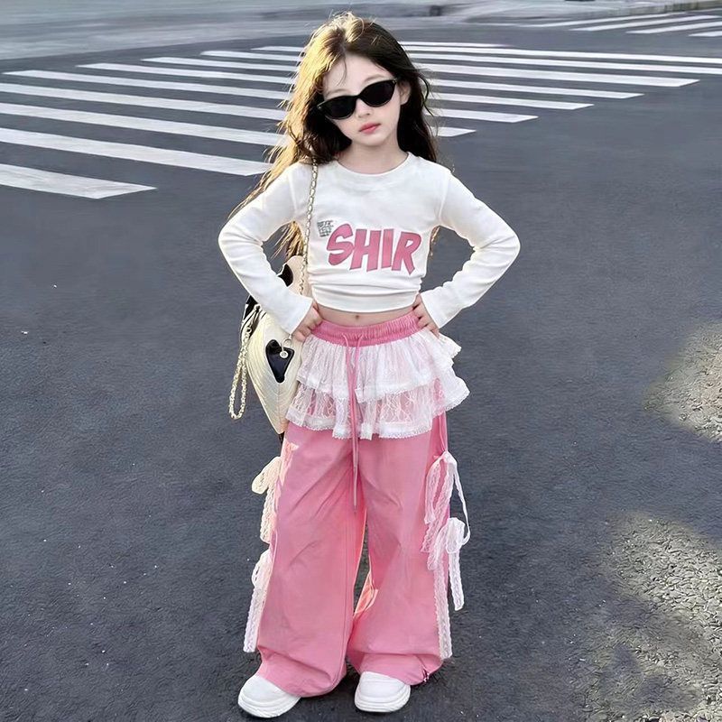 女童多巴胺套装夏装2026新款女大童超好看夏季气球裤甜酷炸街穿搭 图片 7