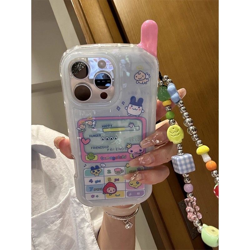 蓝色拓麻歌子kt猫大哥大适用于iPhone16promax手机壳苹果15新款14