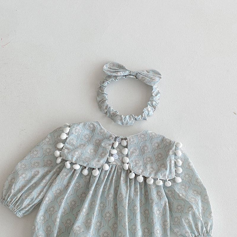 Baby Mädchen Kleid Langarm Herbststil Modische Kleidung_voghion.com