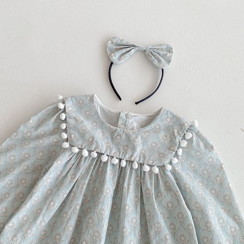 Baby Mädchen Kleid Langarm Herbststil Modische Kleidung_voghion.com
