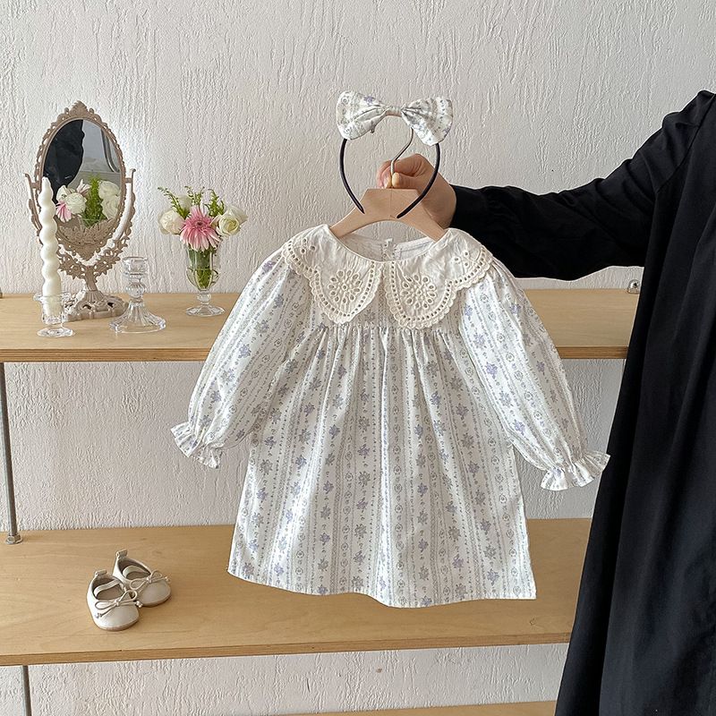 Neuer Herbst-Style Baby-Mädchen-Strampler mit Reverskragen, langärmeliges Kleid mit Waldmotiv, süße Schwester 26 für Mädchen_voghion.com