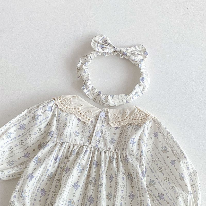 Baby Mädchen Strampler Und Wald Motiv Freizeitkleid Für Herbst_voghion.com