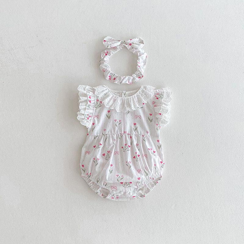 Atmosphärischer Spitzen-spieler Für Mädchen Sommerkleid_voghion.com