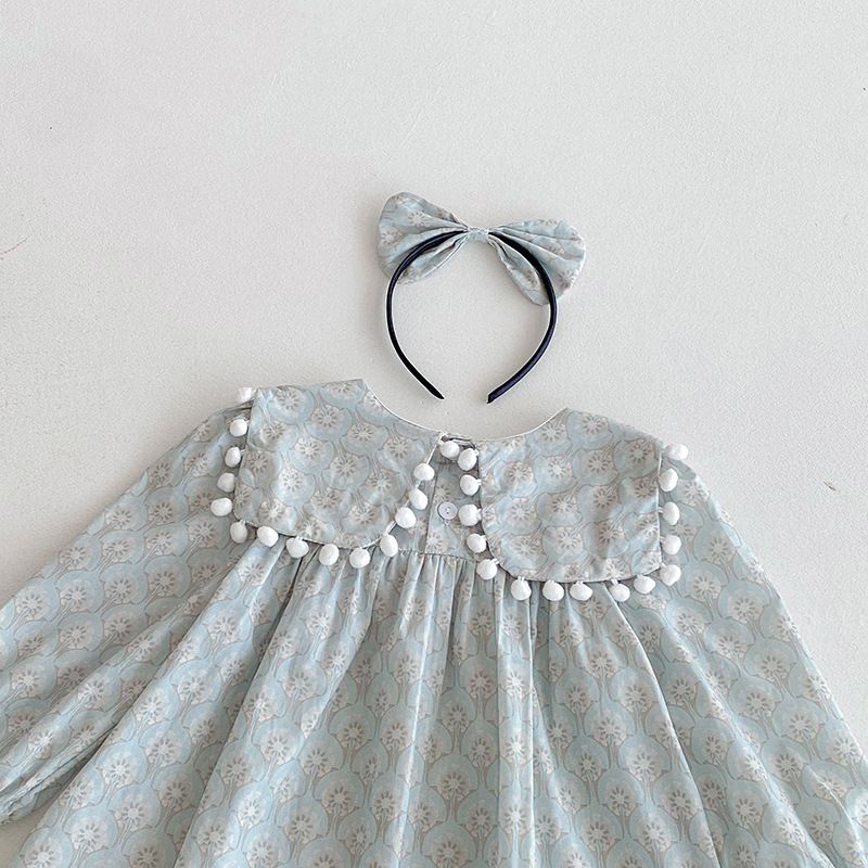 Baby Mädchen Kleid Langarm Herbststil Modische Kleidung_voghion.com