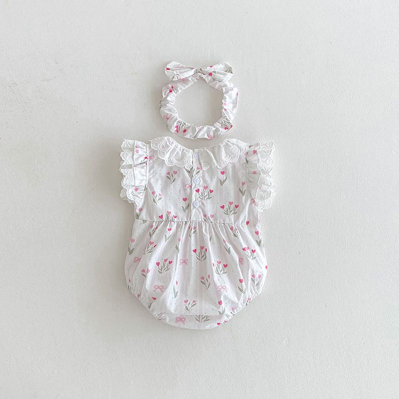Atmosphärischer Spitzen-spieler Für Mädchen Sommerkleid_voghion.com