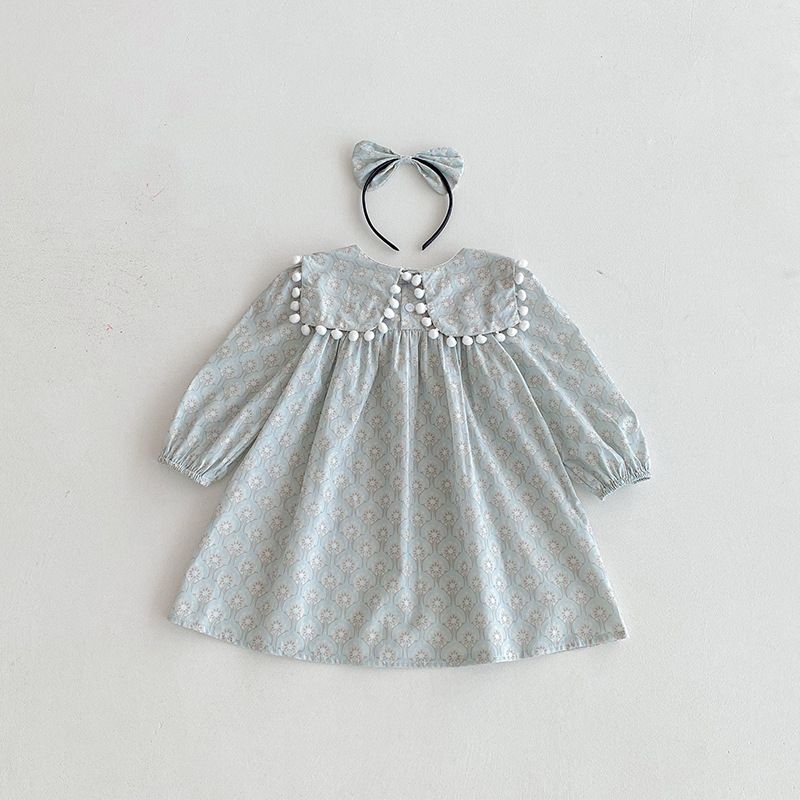 Baby Mädchen Kleid Langarm Herbststil Modische Kleidung_voghion.com