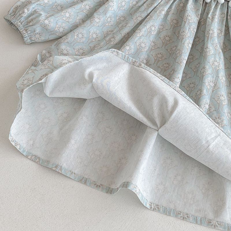 Baby Mädchen Kleid Langarm Herbststil Modische Kleidung_voghion.com