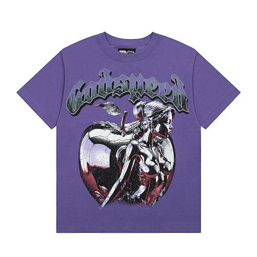 Skull Washed Summer Ins High Street Dark Style Unisex T-Shirts_viptrois.com