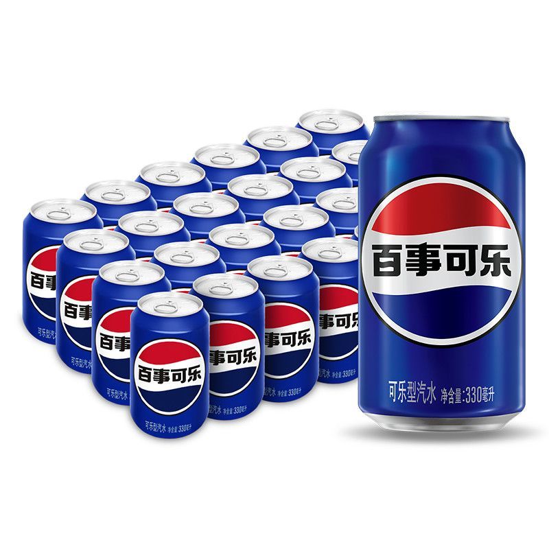百事可乐碳酸饮料可乐330ml24罐美年达七喜可乐混合装整箱装汽水7天内发货
