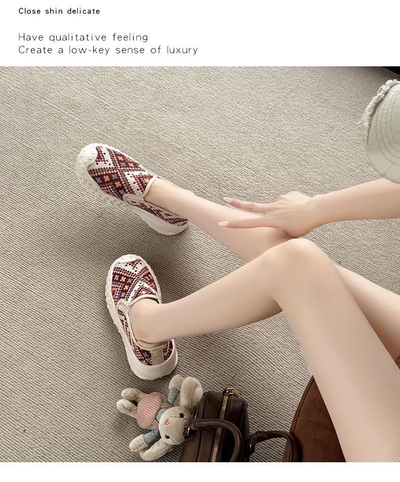 2026 Non-slip Wear-resistant Women's Sports Spring And Autumn Slip-on Soft-soled Breathable Casual Shoes_vogvips.com
