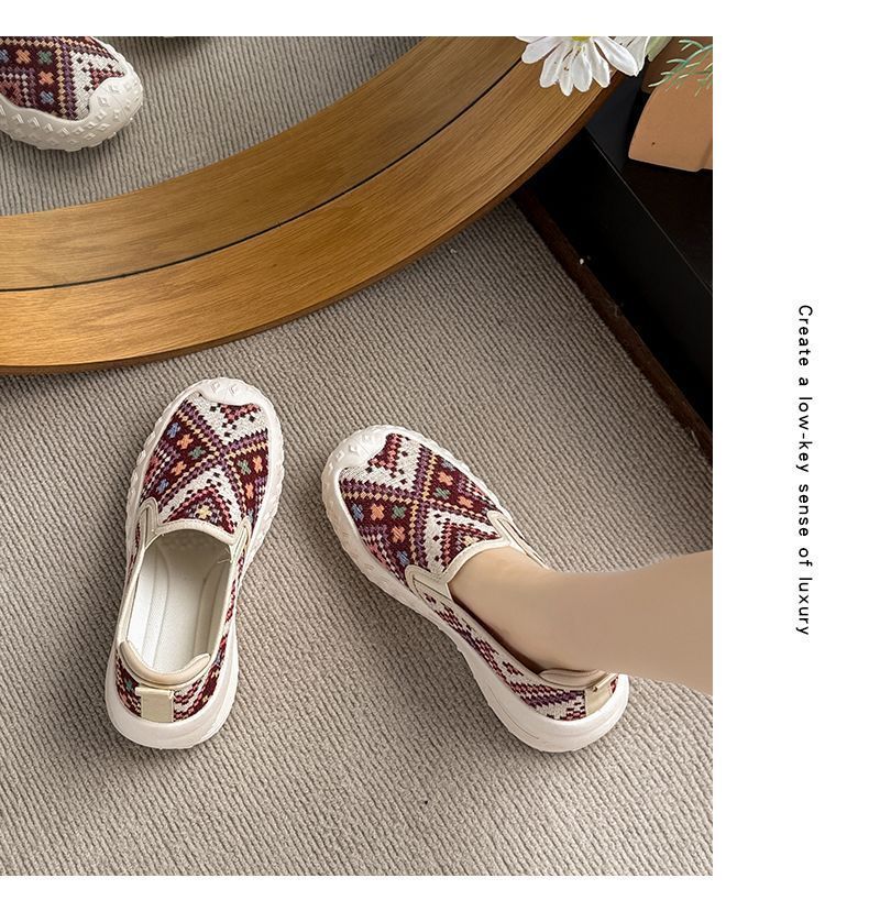 2026 Non-slip Wear-resistant Women's Sports Spring And Autumn Slip-on Soft-soled Breathable Casual Shoes_vogvips.com