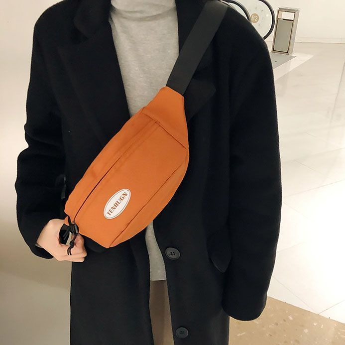 Borsa a tracolla da uomo in stile giapponese, semplice e leggera, ideale per cellulari di marca alla moda, per sport casual._voghion.com