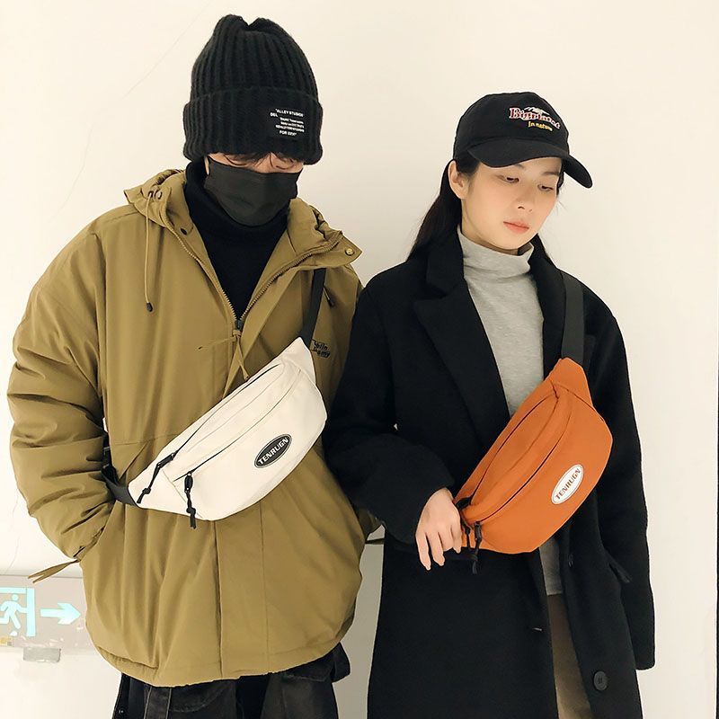 Borsa a tracolla da uomo in stile giapponese, semplice e leggera, ideale per cellulari di marca alla moda, per sport casual._voghion.com