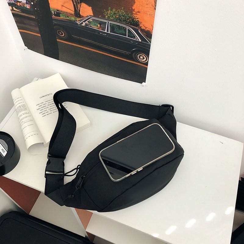 Borsa a tracolla da uomo in stile giapponese, semplice e leggera, ideale per cellulari di marca alla moda, per sport casual._voghion.com