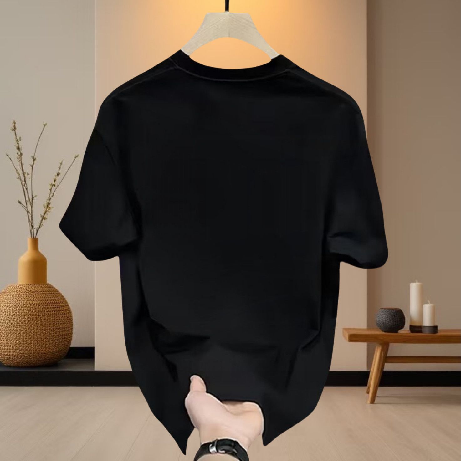 Trendy Brand Pure Cotton Short-sleeve Printed Summer Bear Design New Loose Fashion Round-neck Top Plus Size Versatile_viptrois.com