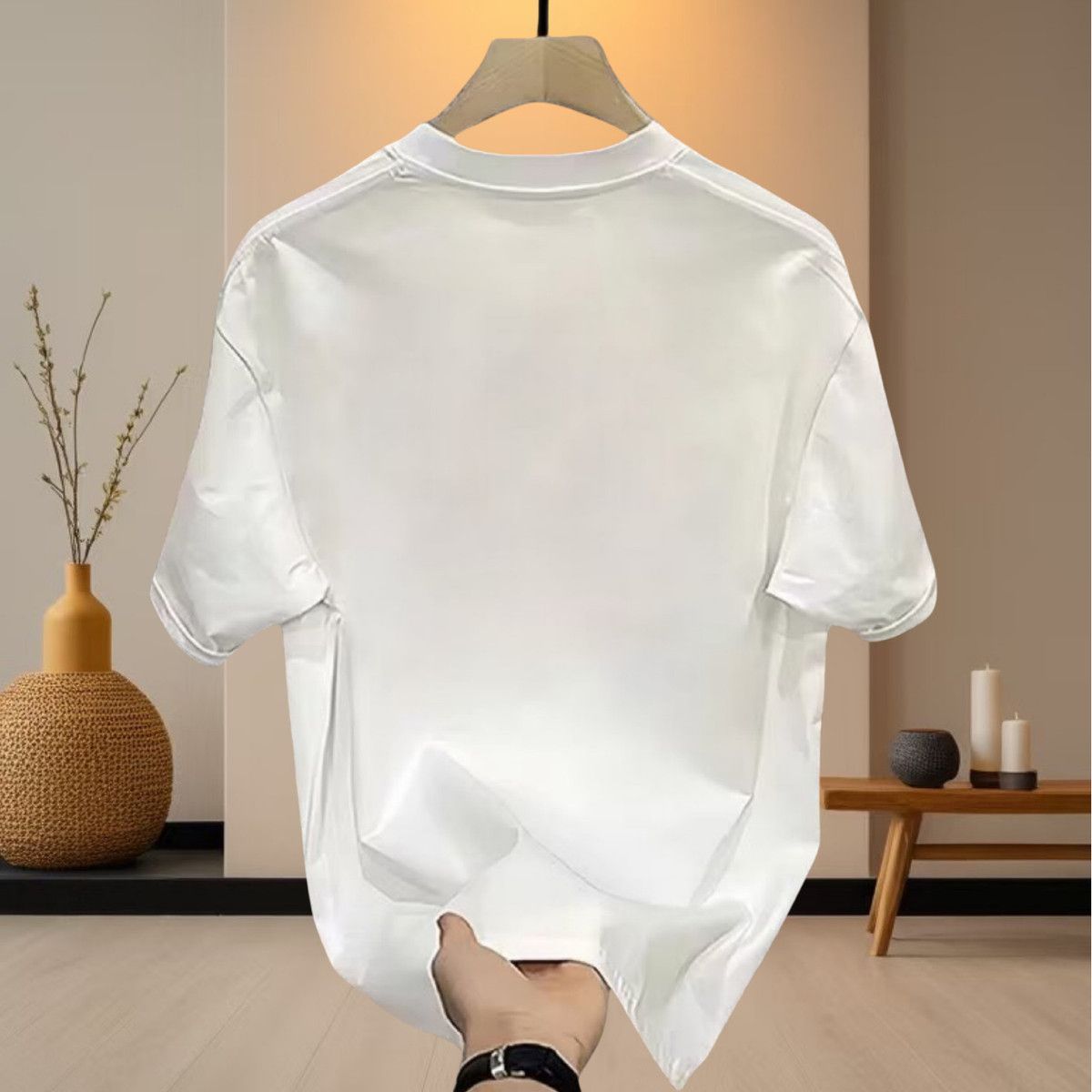 Trendy Brand Pure Cotton Short-sleeve Printed Summer Bear Design New Loose Fashion Round-neck Top Plus Size Versatile_viptrois.com