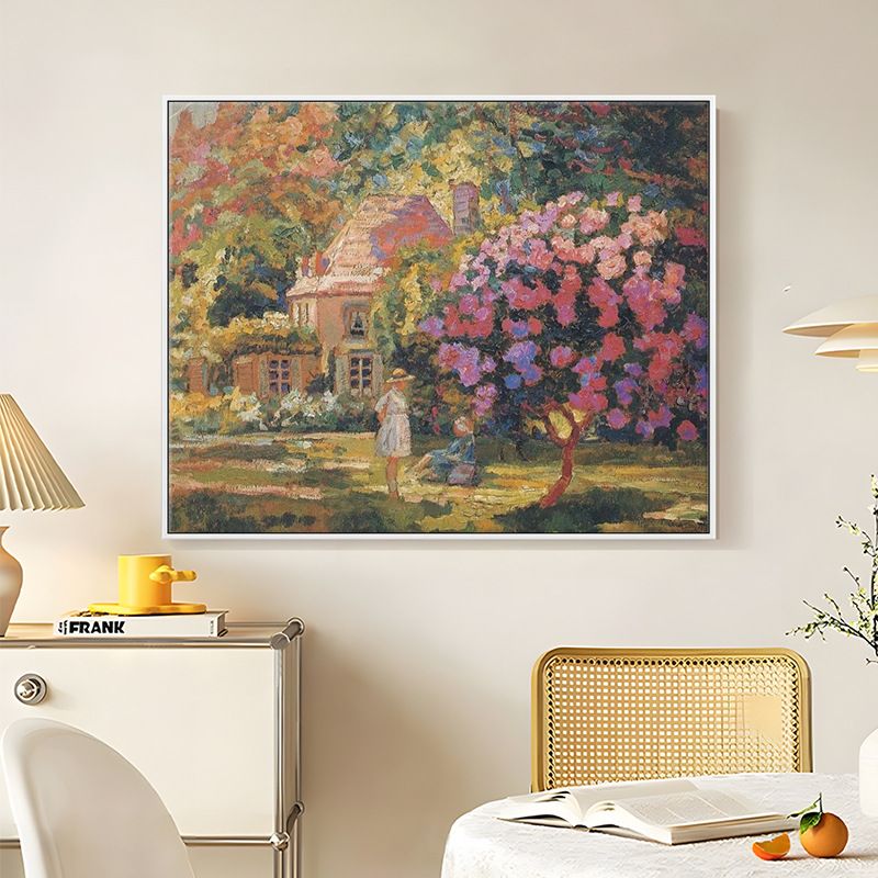 盈浩现代简约爆款装饰画多巴胺风景治愈客厅餐厅半手绘油画包邮【3天内发货】
