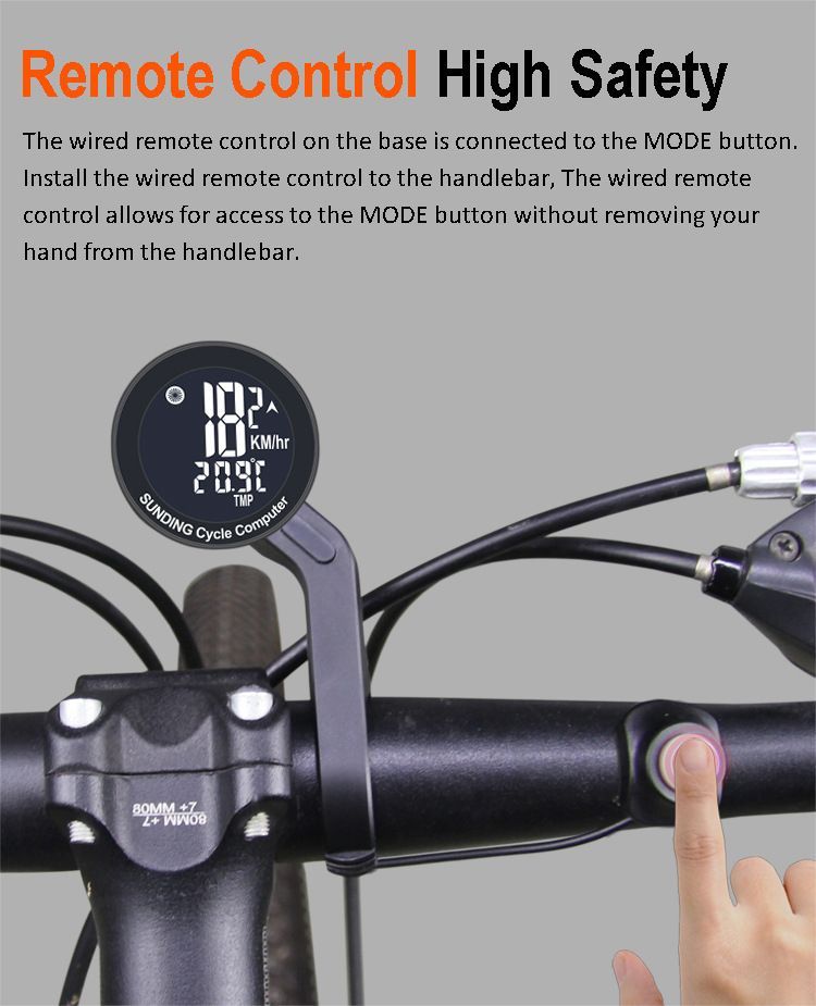 Wireless Bicycle Computer Speedometer And Odometer For Cycling_voghion.com