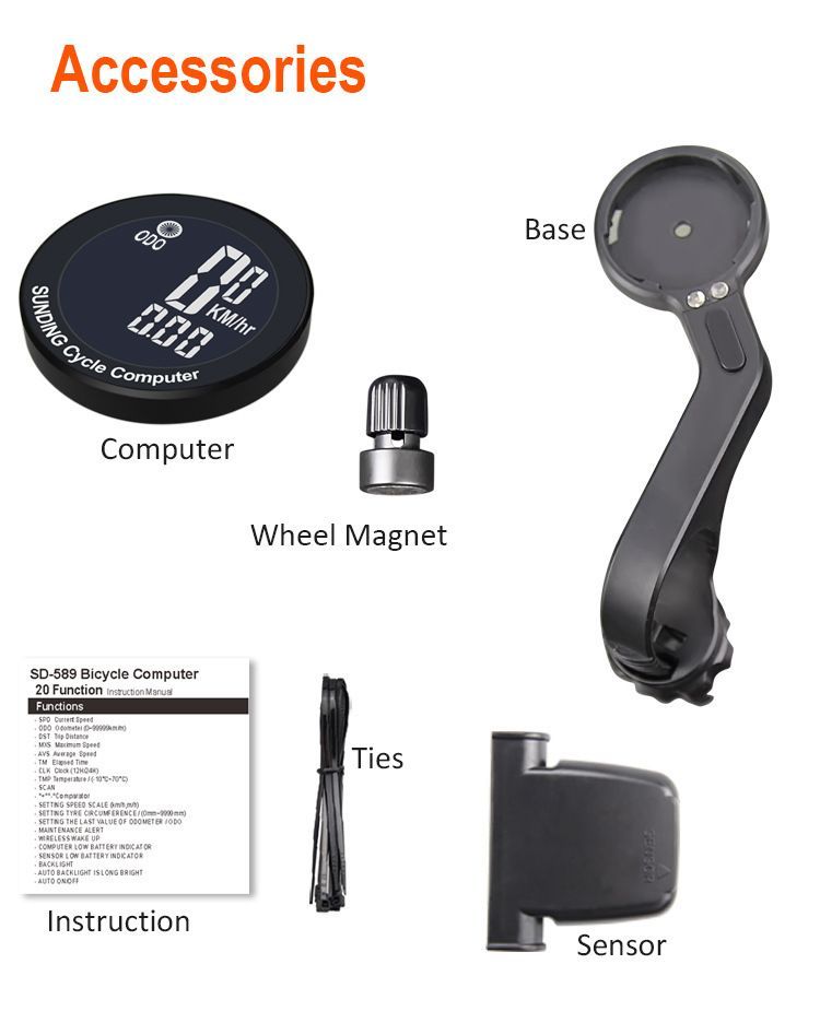 Wireless Bicycle Computer Speedometer And Odometer For Cycling_voghion.com