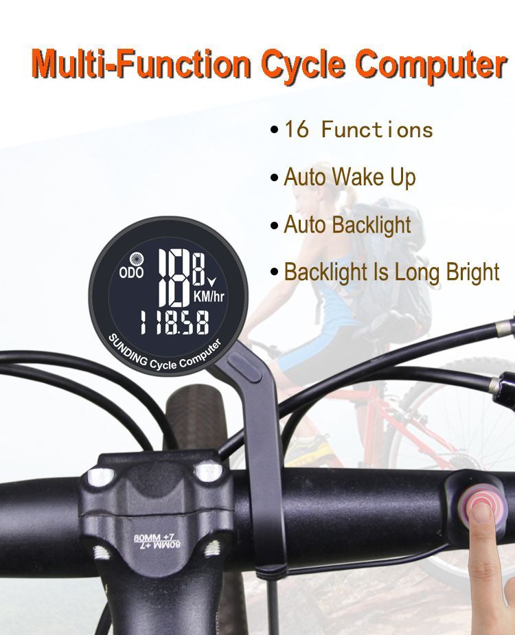 Wireless Bicycle Computer Speedometer And Odometer For Cycling_voghion.com