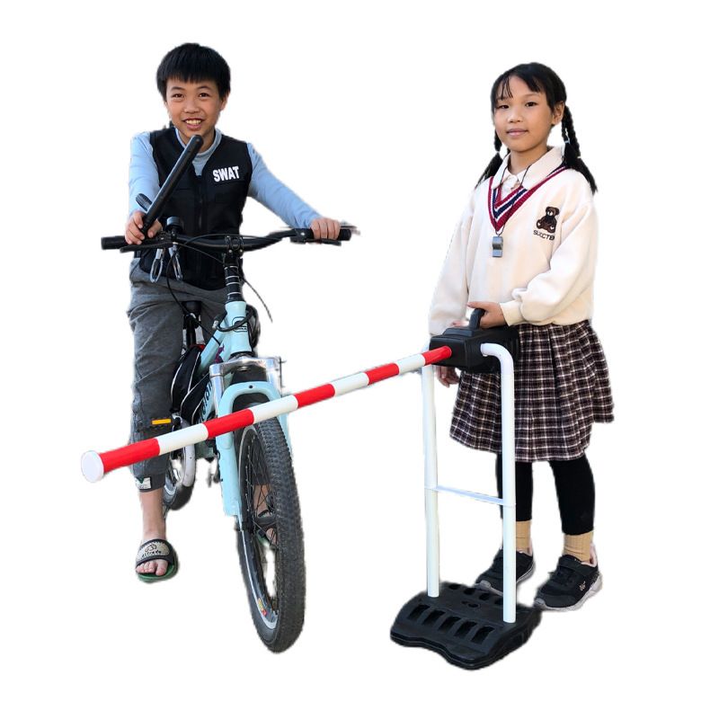 仿真停车场升降杆儿童过家家塑料玩具道闸杆手动拼装玩具一件代发