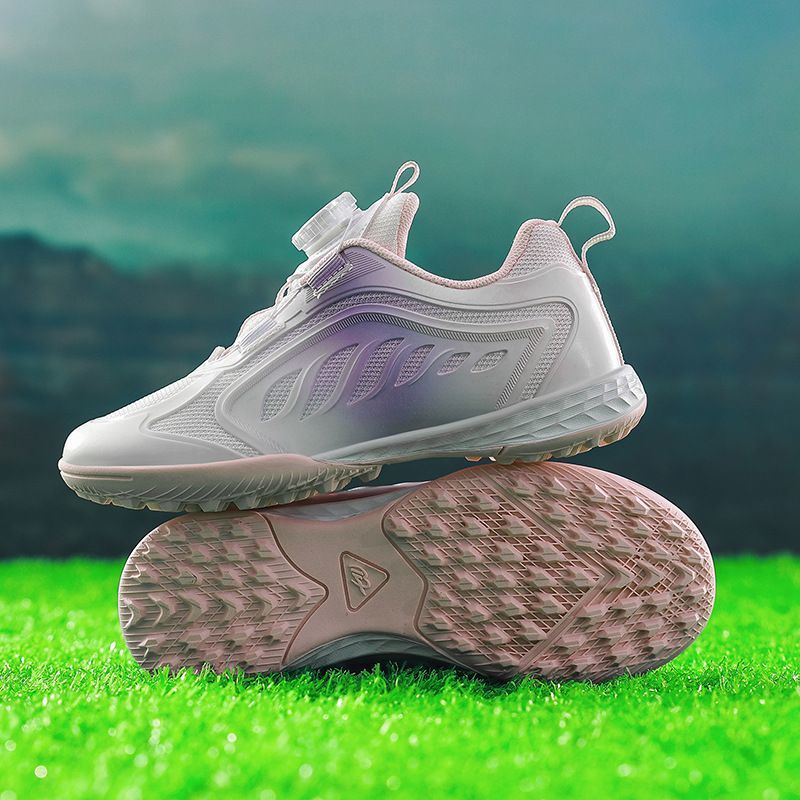 Drehbarer Schnallenverschluss, neue Kinderfußballschuhe, Top-Qualität, lange und kurze Spikes, Jungen, Mädchen, Grundschüler, Wettkampftraining_voghion.com