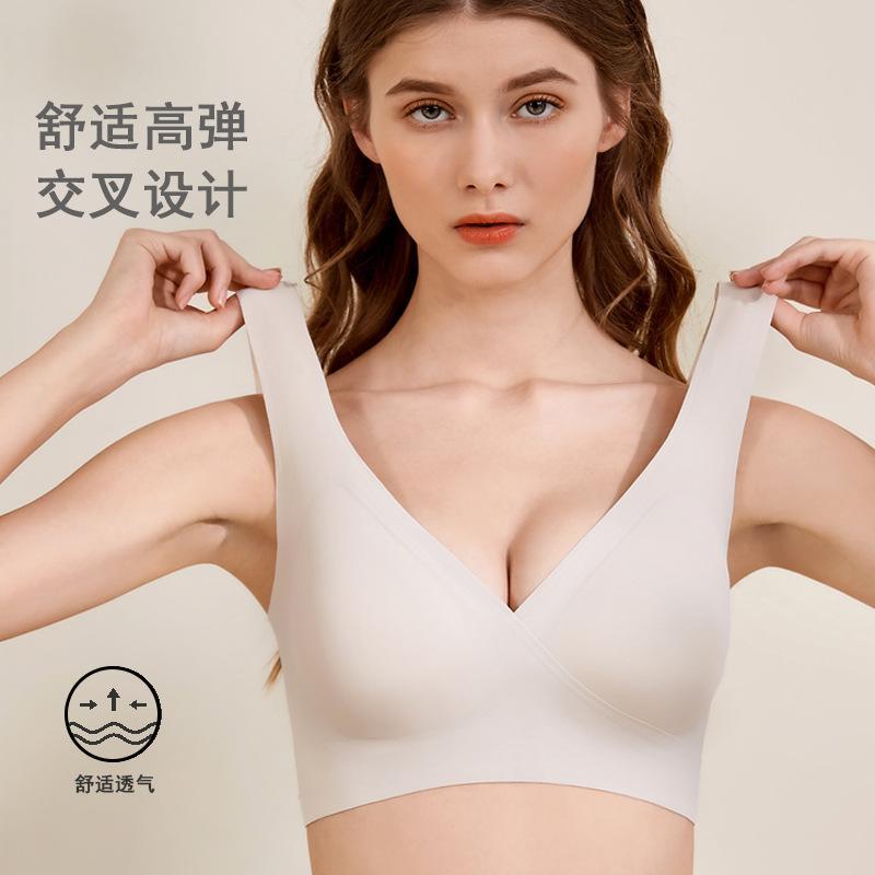 孕妇内衣女大码喂奶胸罩全孕期哺乳胸罩交叉款无钢圈文胸厂家批发 图片 2