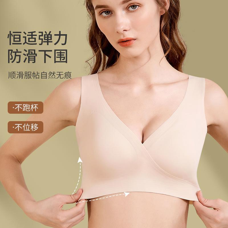 孕妇内衣女大码喂奶胸罩全孕期哺乳胸罩交叉款无钢圈文胸厂家批发 图片 4