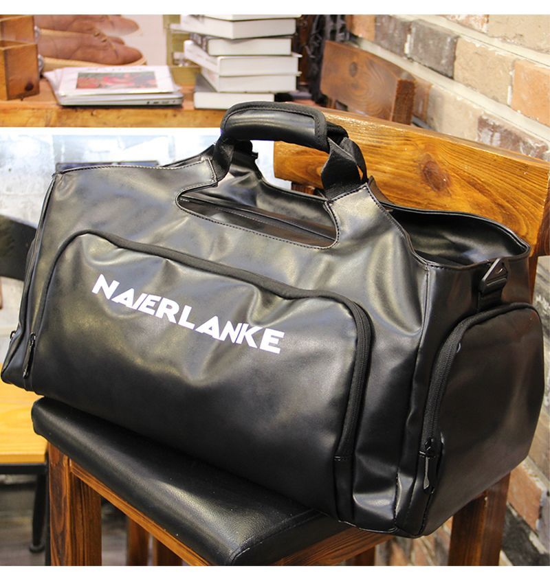 Large Gym Bag With Wet Dry Separation And Shoe Compartment_voghion.com
