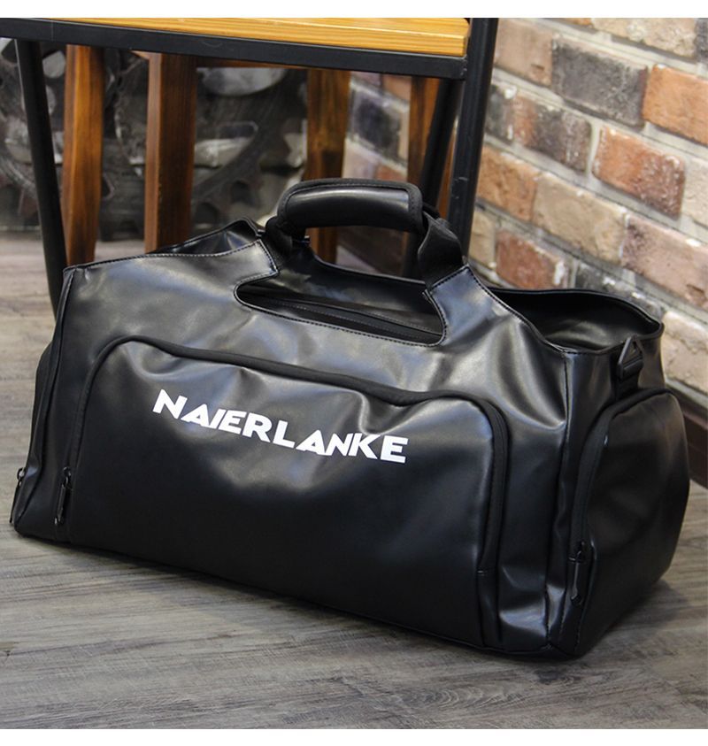 Large Gym Bag With Wet Dry Separation And Shoe Compartment_voghion.com