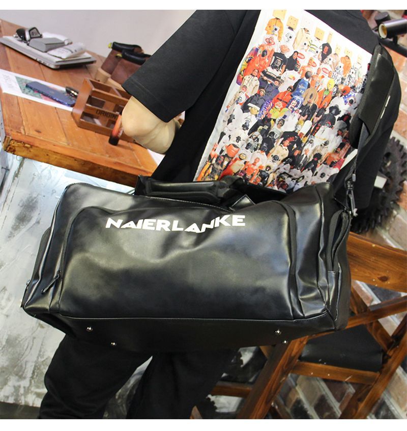 Large Gym Bag With Wet Dry Separation And Shoe Compartment_voghion.com