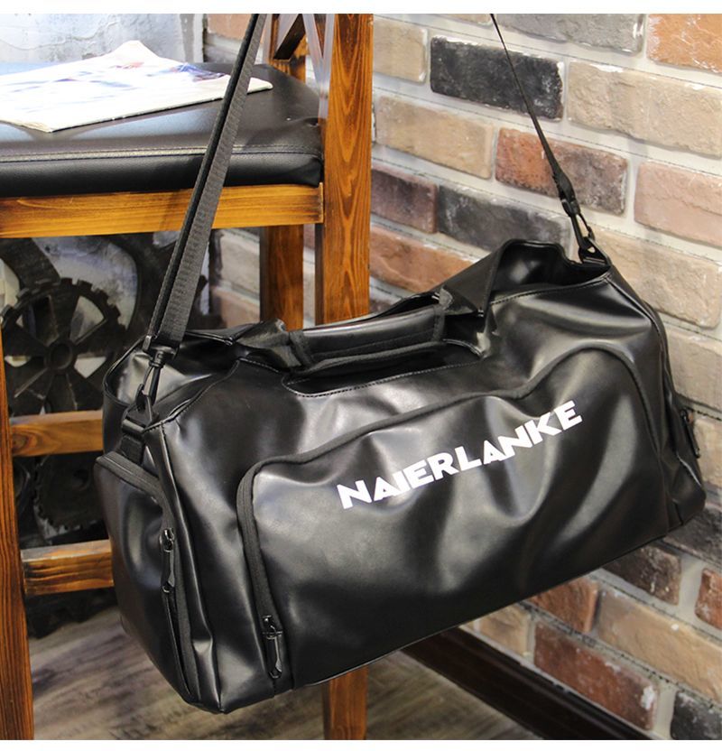 Large Gym Bag With Wet Dry Separation And Shoe Compartment_voghion.com