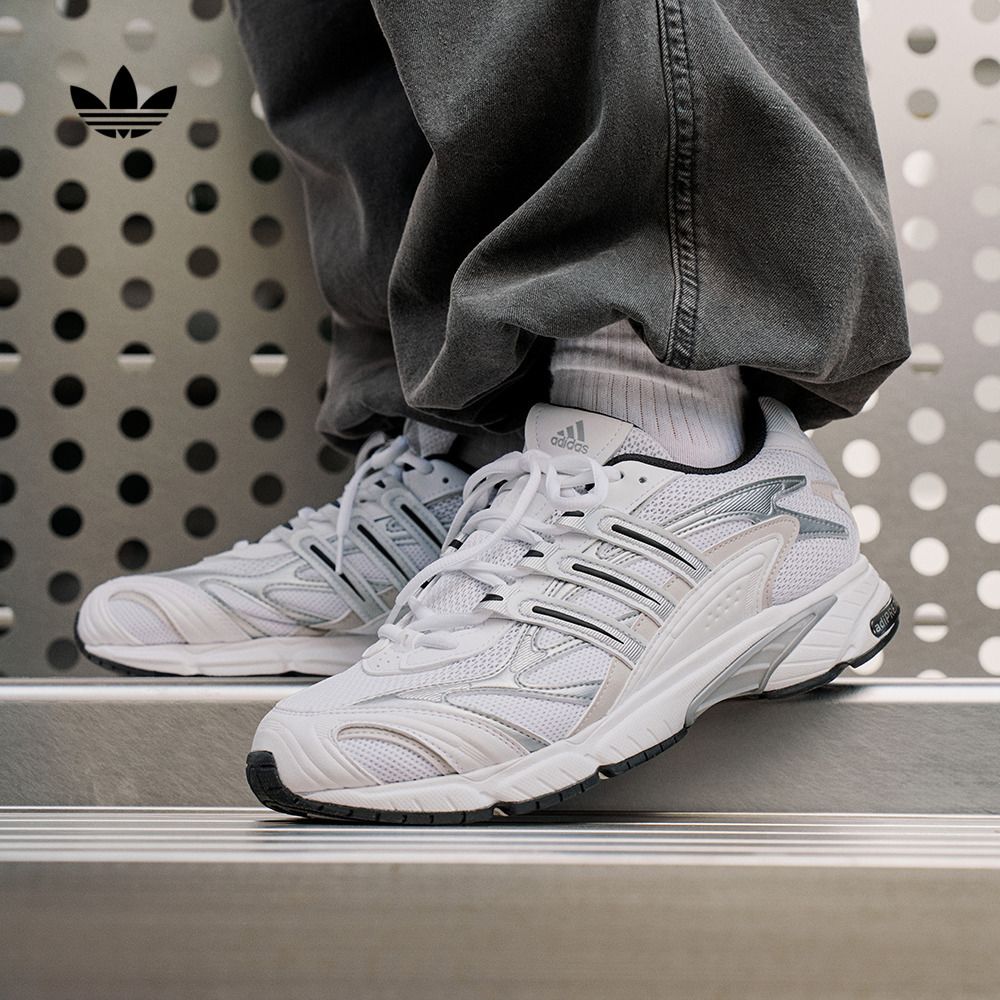 「光波鞋」adidas阿迪达斯三叶草TEMPER RUN 2男女复古网面老爹鞋IH0402