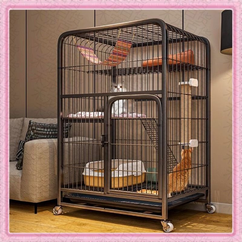 猫笼子家用室内超大自由空间猫别墅厕所一体猫城堡猫笼猫咪爬架屋