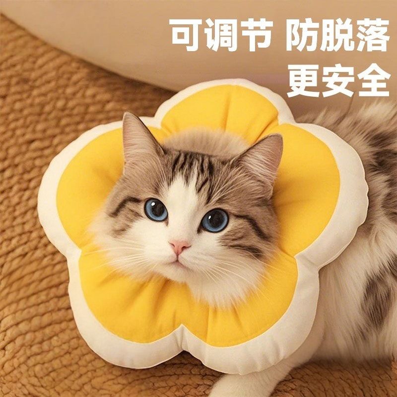 可爱伊丽莎白猫圈柔软舒适防水头套宠物术后防舔脖圈猫咪保护项圈