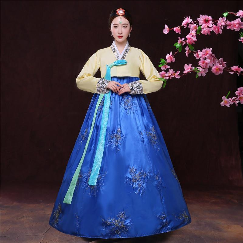 秋冬季朝鲜服韩国朝鲜族服装传统大长今韩服女装舞台舞蹈表演服饰【15