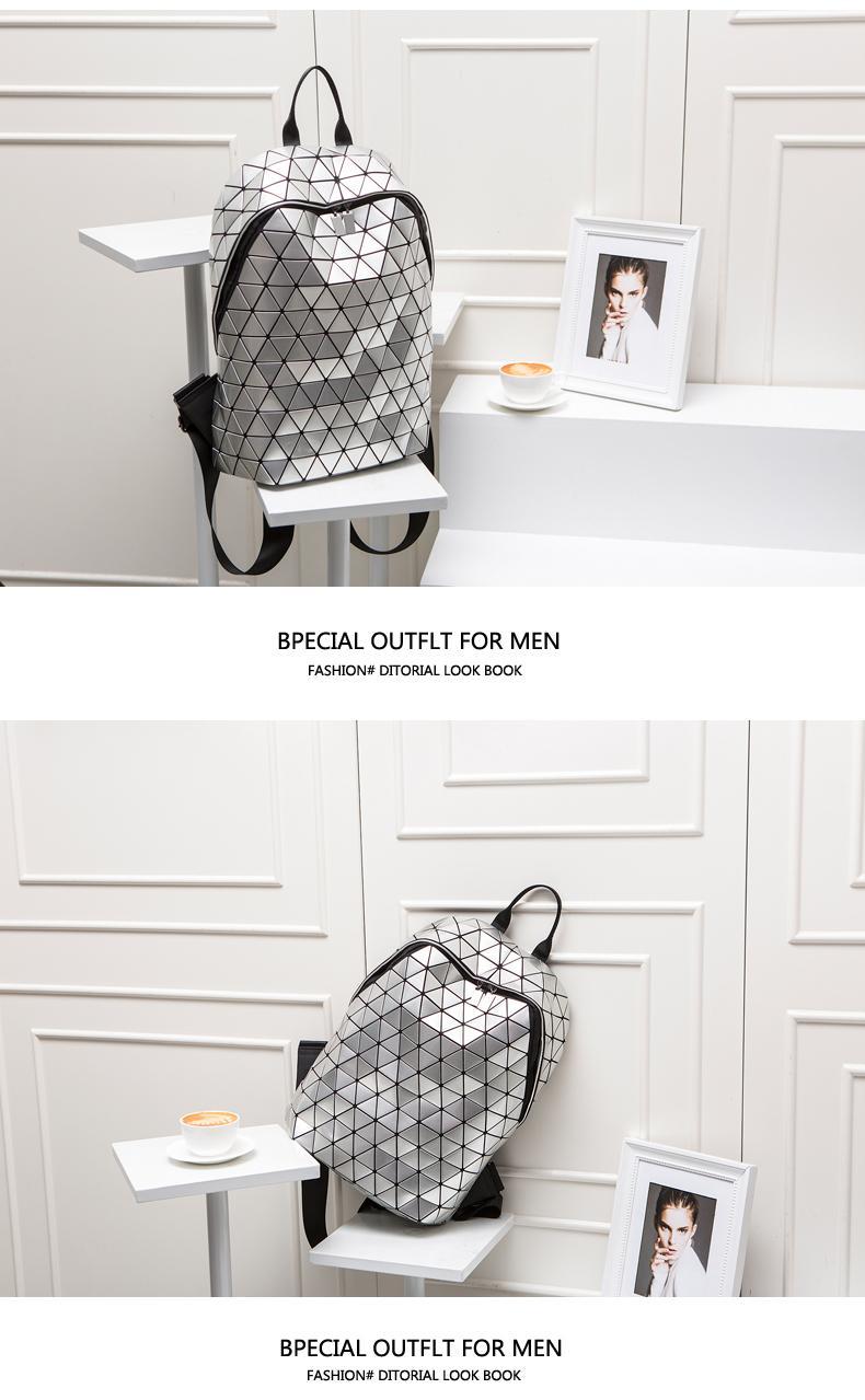 Travel Lightweight Travel Backpack Men And Women Large Capacity Fashion All-Match Backpack New Trendy Geometric