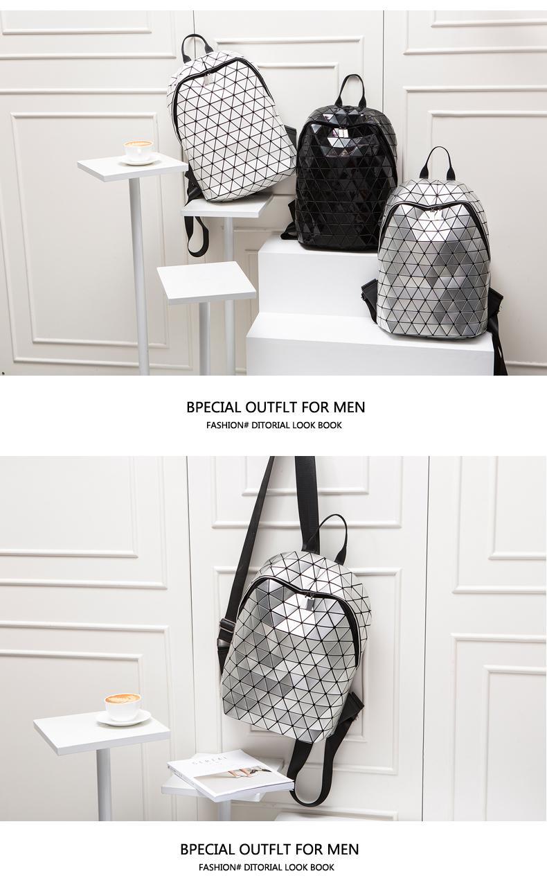 Travel Lightweight Travel Backpack Men And Women Large Capacity Fashion All-Match Backpack New Trendy Geometric