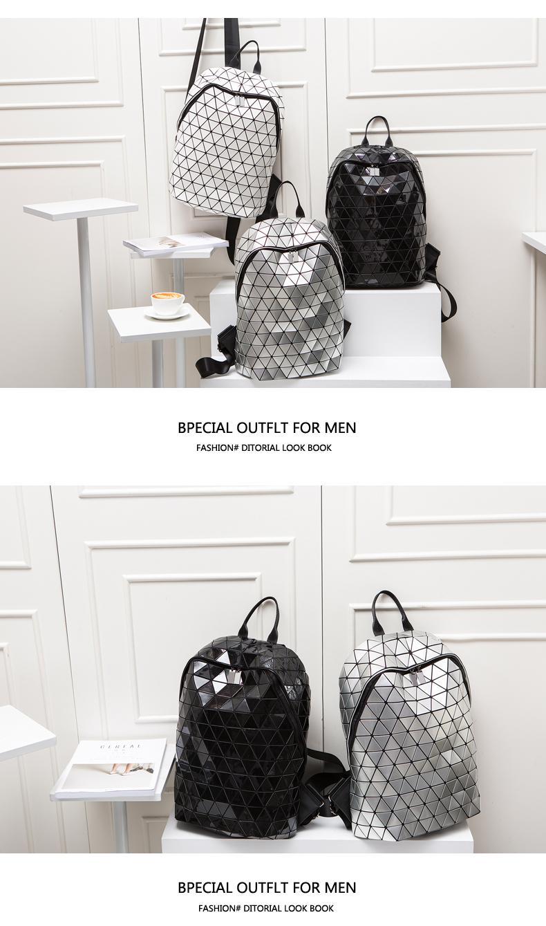 Travel Lightweight Travel Backpack Men And Women Large Capacity Fashion All-Match Backpack New Trendy Geometric