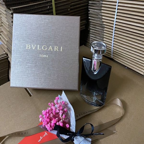 专柜原版bvlgari/宝格丽香水纸袋香水盒袋子礼品袋袋子